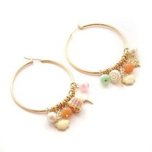 捷芮兒合金韓版耳環(huán) 大圈百搭經(jīng)典組合，引領(lǐng)珠寶首飾新潮流